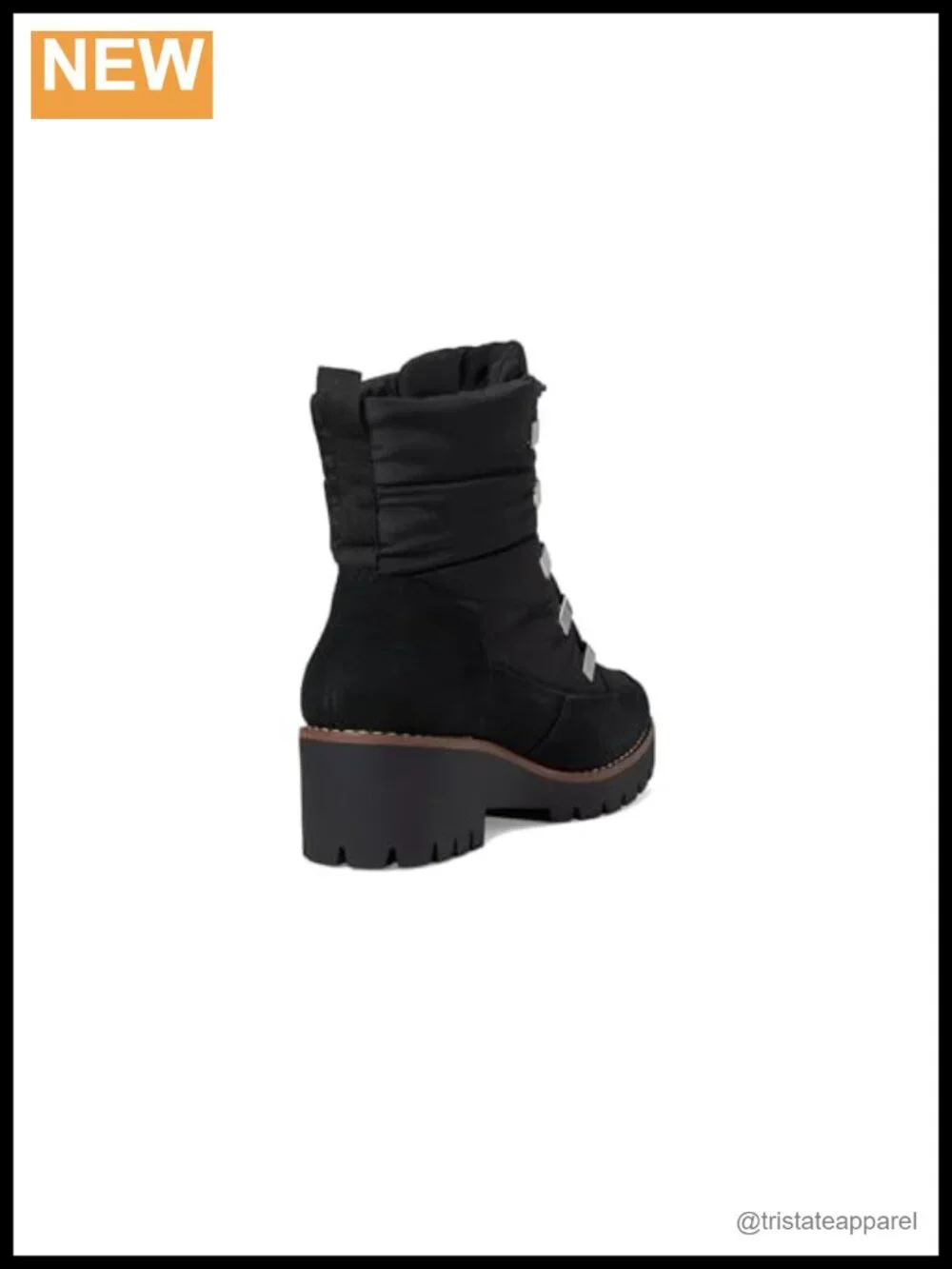Women's Waterproof Ankle Boots Block Heel Round Toe Nylon Upper